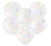 Folat 22212 Globos de látex colores pastel Globos de látex - Dreamy Pastels - 33 cm - 6 piezas. Para Fiestas, Bodas, Reuniones, Cumpleños