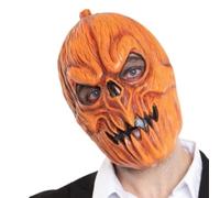 Folat-23838 Máscara Scary Pumpkin Naranja, Color (23838)