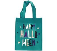 Folat 23853 Truco o Tratar Bolsa de Caramelos Turquesa - Happy Halloween - Decoración de Halloween: calabaza, fantasma, araña, bruja