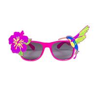 Folat 24845 Gafas Rosa con Flor Tropical y Pájaro