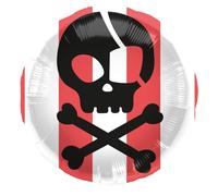 Folat 27475 Decoración Pirata Cumpleaños -Globo de aluminio - Pirate Party - 45 cm - Globos de helio para fiesta pirata niña niño