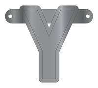 Folat 50244 Banner Letter Y::Metallic Silver
