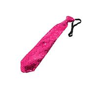 Folat 61903 - Corbata con Luces LED (Metalizada, con Lentejuelas), Color Rosa