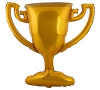 Folat 62928 Globo Trofeo de Campeones Globo de Aluminio - Forma - Copa de campeón - 85 x 77 cm Dorado, Inflable