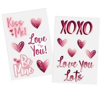 Folat 63792 Pegatinas en las ventanas - Ombre Love - 12 piezas - Decoración Romantica Día de San Valentín Bodas Nupcial Aniversario y Compromiso