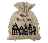 Folat 65695 Bolsa de Regalo 'Welkom Sint & Piet' (NL) - 18x25cm San Nicolás