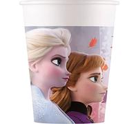 Procos- Folat Tazas de Papel Frozen 2 200ml-8 Piezas, Multicolor, 8 unidad (paquete de 1) (93465P)