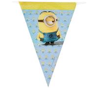 Folat B.V. 87182 Banderines para fiestas con modelo de Minions, 2 m, Color Amarillo y Azul