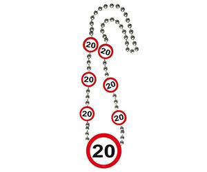 Folat B.V. Collar señal de tráfico 20 cumpleaños 70 cm