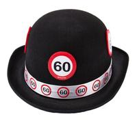 Folat B.V. Creativo - Bowler con señal de tráfico límite de 60 kmh, Color: Negro