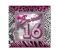 Folat B.V.- Dulce 16 Servilletas-20 Piezas, Color rosado (61152)