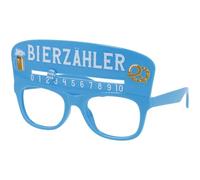 Folat B.V.-Folat 24079 Gafas Mostrador Bierzähler, fiestas temáticas, carnaval, vasos para festivales de cerveza, color azul