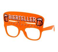 Folat B.V.-Folat 24081 Gafas Bierteller, fiestas temáticas, carnaval, vasos para festivales de cerveza, color naranja