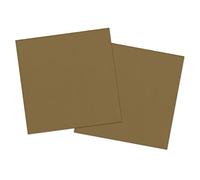 Folat B.V Folat 50648 Gold Color Paper Napkins-33 x 33 cm-20 Pieces