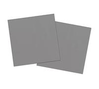 Folat B.V Folat 50649 Silver Color Paper Napkins-33 x 33 cm-20 Pieces