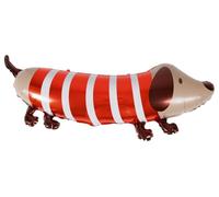 Folat B.V.- Folat aluminio-Forma-Perro-88 x 35 cm. -Decoración de Fiestas para cumpleaños Infantiles, temática de Animales-Globo de Aluminio para llenar con Helio, Multicolor (28586)