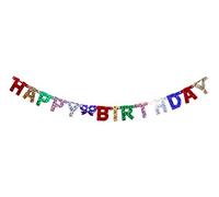 Folat B.V- Folat Carta Banner 'Feliz cumpleaños' Holográfico, Multicolor (Qualatex 8554)