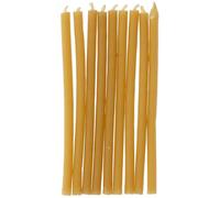 Folat 24310 Velas - Cera de abejas - 10 cm - 24 piezas - Fabricación de productos naturales, Velas de cumpleaños numeradas Resistentes a caídas, queman más tiempo, aroma a miel