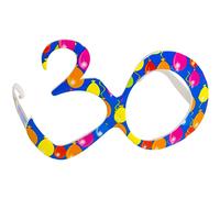 Folat B.V.-Folat Gafas de globos de 30 cumpleaños, color azul, (24839)