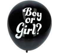 Folat B.V- Folat Globo Boy revelador de género con confeti azul 41cm - 3 piezas, Color negro, 41 cm (08588)