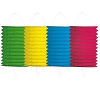 Folat B.V- Folat Linterna de acordeón de color liso, Multicolor, one size fits most. child size 4-8 (4841)