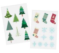 Folat B.V.- Folat Pegatinas en Las Ventanas-Invierno-Holly Jolly-20 Piezas Colores Decoración y Accesorios navideña, Multicolor (63777)
