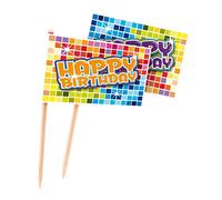 Folat B.V.- Folat Recolectores de Fiesta de Bloques de cumpleaños, Multicolor, 14 cm (60670)