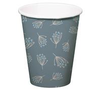 Folat B.V.- Folat Shower Deko, Babyparty, Blau, Weiß-Trinkbecher-Blooming Baby Boy-250 ml-8 Stück, Color azul (24980)