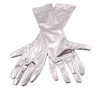 Folat B.V. Guantes largos de plata metálica Carnaval Carnaval