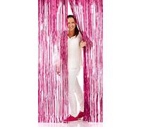 Folat B.V. Nuevo Cortina espumillón Rosa, 2 x 1 m