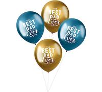 Folat - Balloons Shimmer '¡El mejor papá de todos!' 33cm - 4 piezas