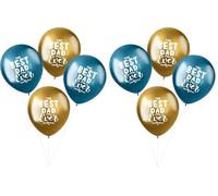 Folat - Balloons Shimmer '¡El mejor papá de todos!' 33cm - 4 piezas (Paquete de 2)