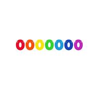 Folat Bandera Guirnalda Número Sólido 0-6m, multicolor (65730)