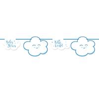 Folat - Banner De Nube para Baby Shower Niño Azul - 4m