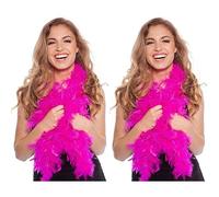 Folat - Boa de Plumas Carnaval o una Fiesta - Magenta - 180 cm
