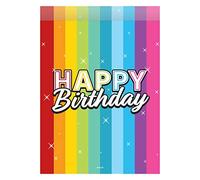 Folat - Bolsos de fiesta Rainbow Bday - 8 piezas