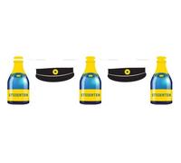 Folat Botella de champán para fiesta de estudiantes y guirnalda de Bunting-6 m, multicolor (61538)
