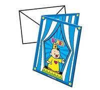 Folat Bumba Clown Invitaciones-8 piezas, multicolor (29510)