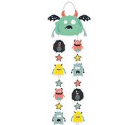 Folat Decoración colgante Monster Bash-30x85 cm, estampado animal, multicolor, 30 x 85 cm (68300)