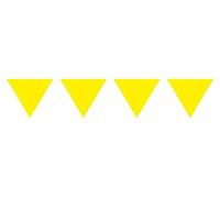 Folat, Decoraciones de fiesta de 10 metros de cadena de banderín con 15 banderas, amarillo