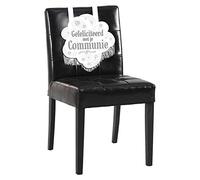 Folat Decoraciones de silla de comunión santa, sólido, color blanco (09327)