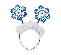 Folat Diadema con Purpurina y Copos de Nieve.