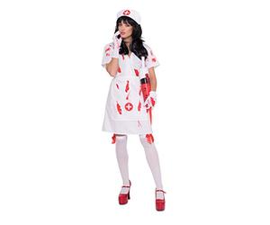 Folat - Disfraz para mujer enfermera zombie (23732)