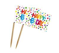 Folat - Feliz cumpleaños Selectores de Fiesta de Puntos - 50 Piezas