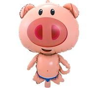 Folat - Globo de papel de cerdo rosa - 52x78 cm