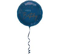 Folat Globo De Papel Elegante Azul Verdadero-45cm, color transparente (66006)