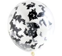 Folat - Globos con Bat Confetti 30 cm - 4 piezas