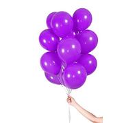 Folat - Globos De Color Morado Con Cinta De 23 cm Para Fiesta - 30 piezas