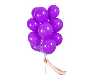 Folat - Globos De Color Morado Con Cinta De 23 cm Para Fiesta - 30 piezas
