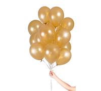 Folat - Globos Dorados con Cinta 23cm - 30 piezas